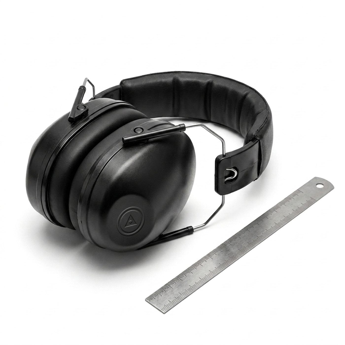 Benchmark Ear Defenders, Folding — plastic
