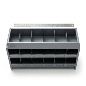 Benchmark Bench Parts Bin Rack — steel