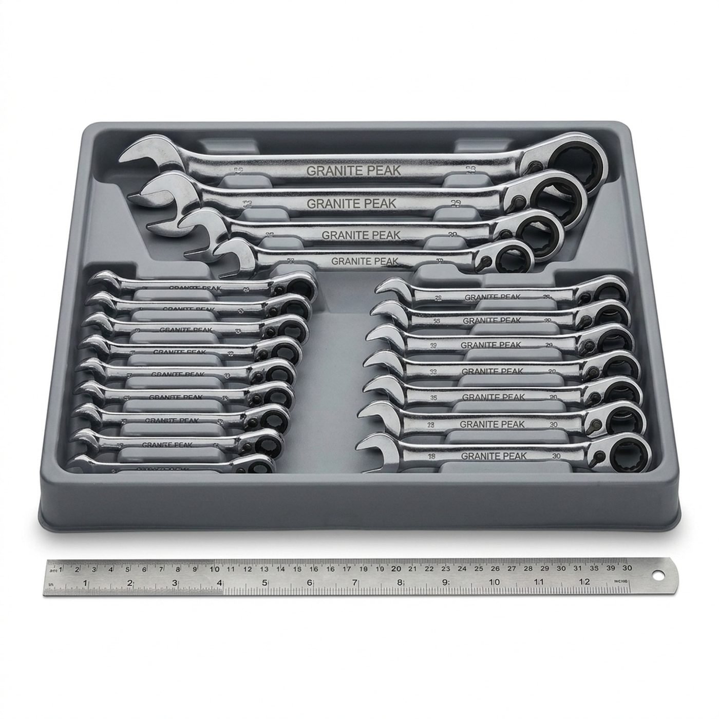 Traverse Ratcheting Wrench Set — steel