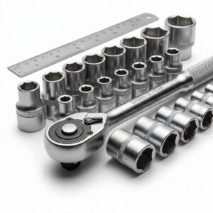 Benchmark Socket Set, 1/2 in Drive — steel