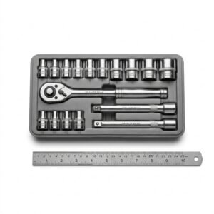 Cardinal Socket Set, 1/4 in Drive — steel